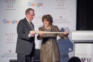 Rep Anna G. Eshoo Honors Bob Goodlatte For His Congressional Internet Caucus Service