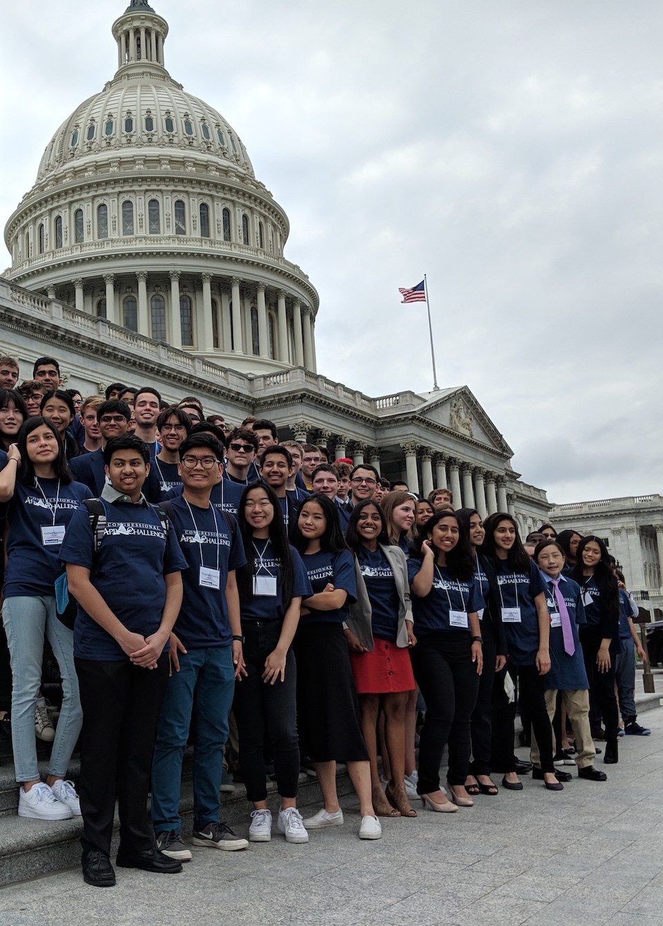 Students on Capitol Steps